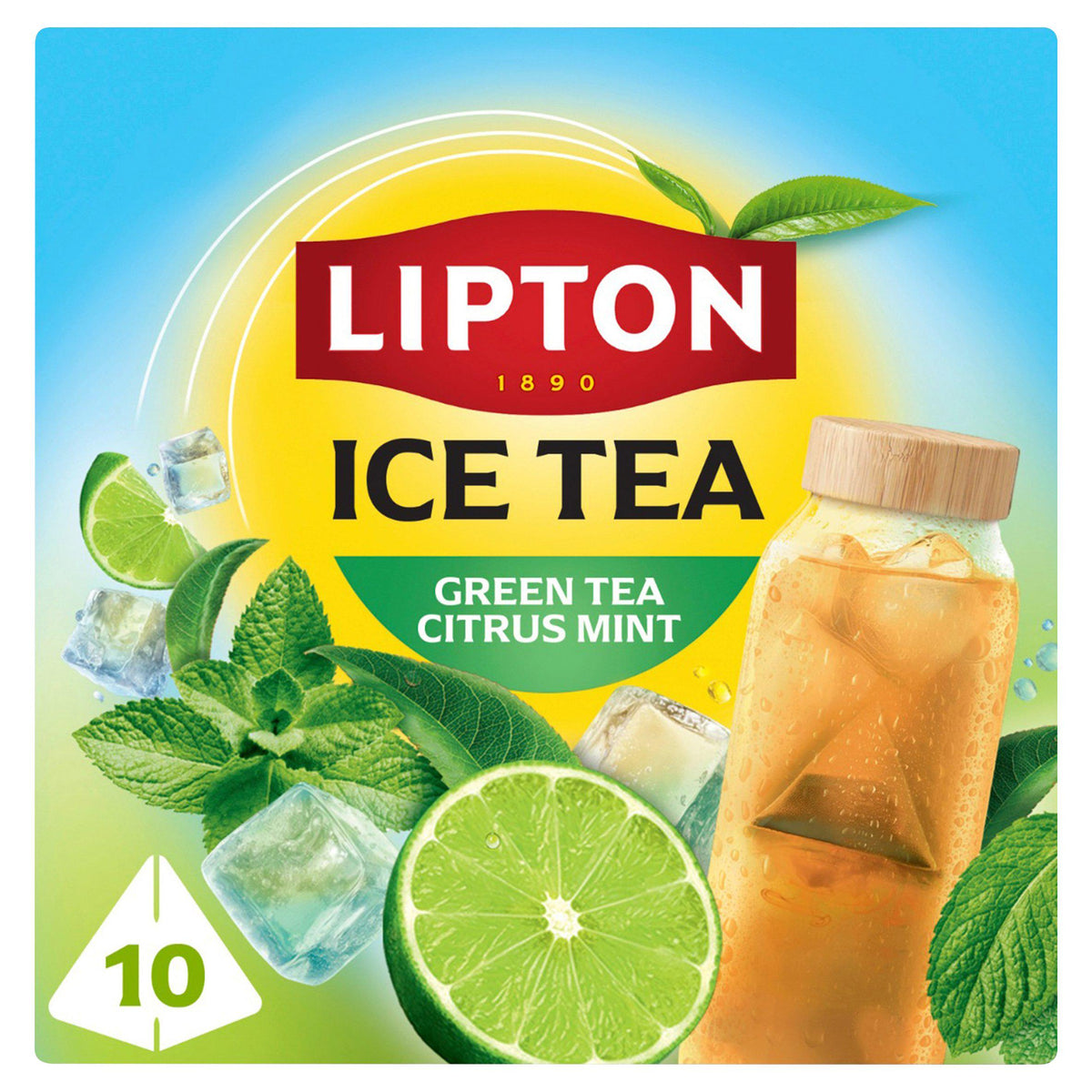 Lipton green tea citrus mint pyramid tea bags 10 pack - British product