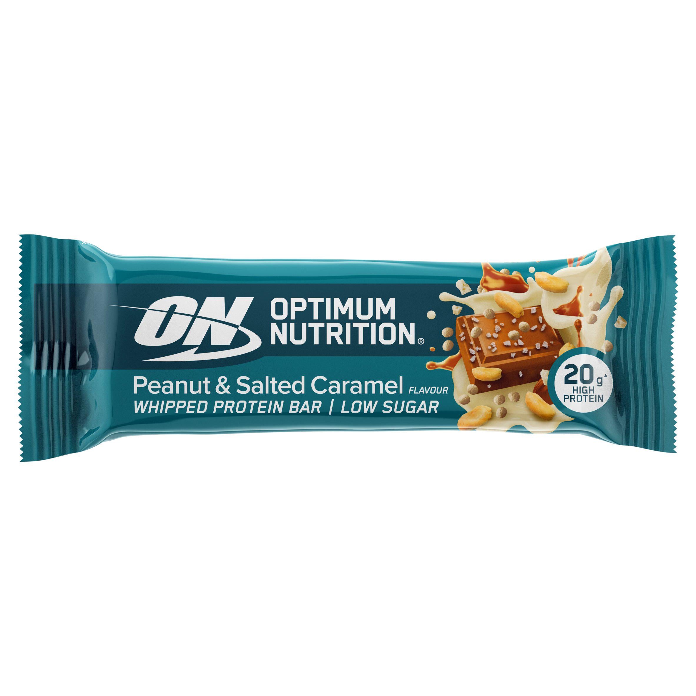 Optimum Nutrition Protein Bar Peanut Salted Caramel 68g, imported from the UK