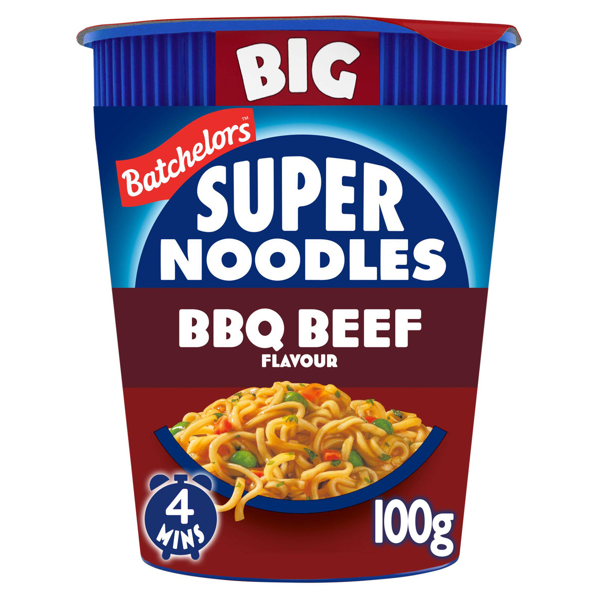 Batchelors Super Noodles BBQ Beef Flavour 100g - British product
