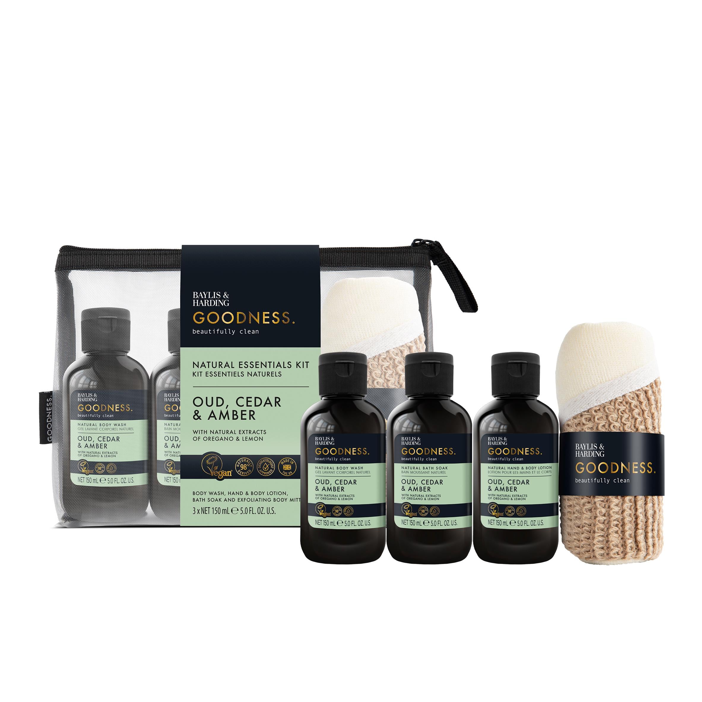 Baylis & Harding Oud Cedar Amber Gift Set - British product