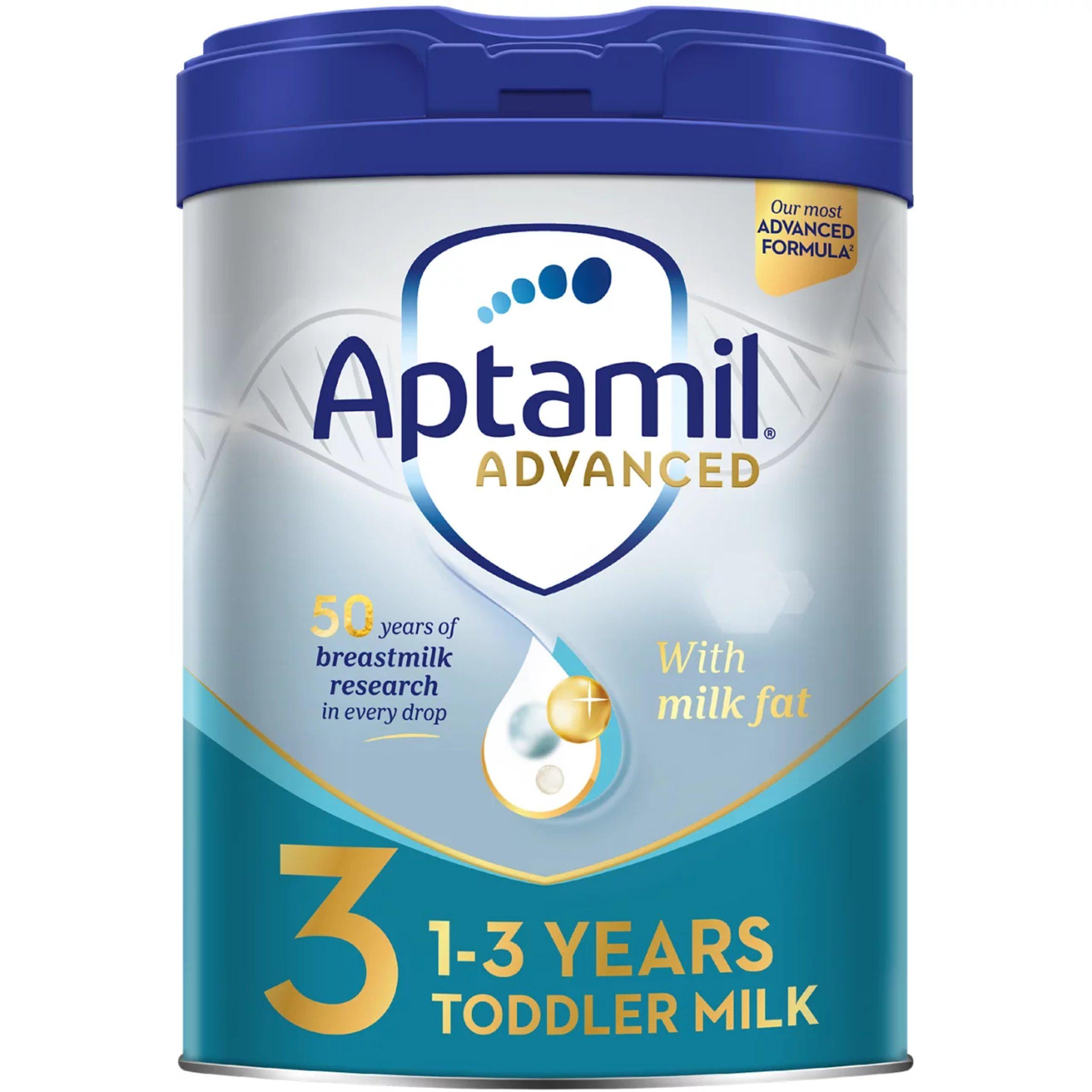 Aptamil Advanced 3 toddler milk formula 800g (British brand)