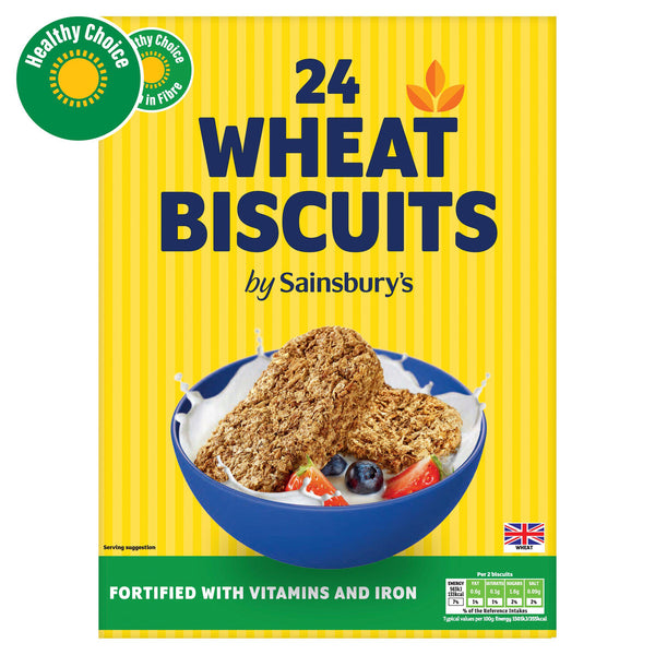 Sainsbury's Wholewheat Biscuits Cereal x24 430g