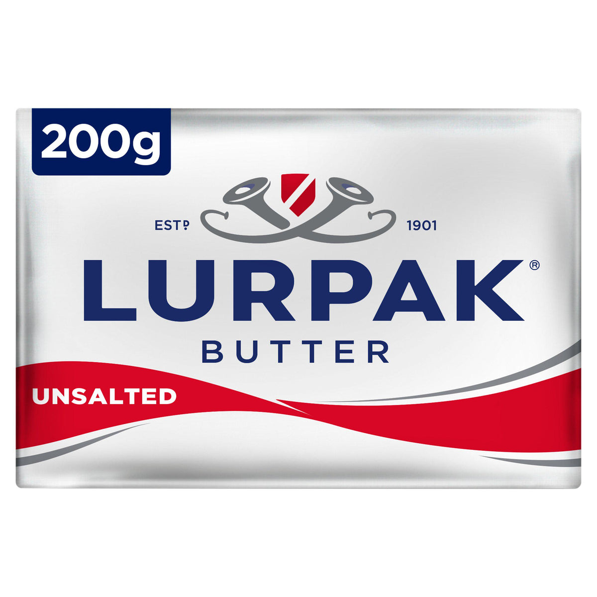 Lurpak unsalted butter 200g, imported from the UK