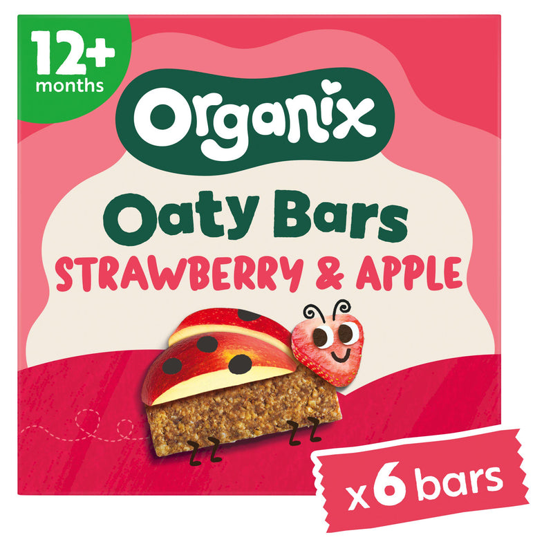 Organix strawberry apple oaty bars toddler multipack - British product