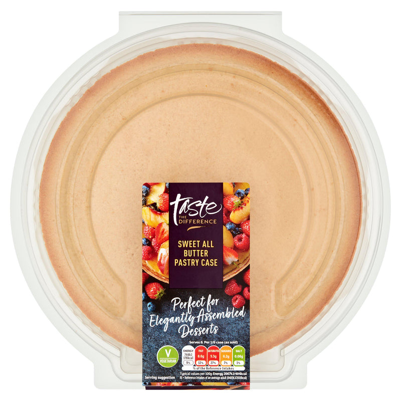 Sainsbury's sweet all butter pastry case Taste the Difference 220g, UK version
