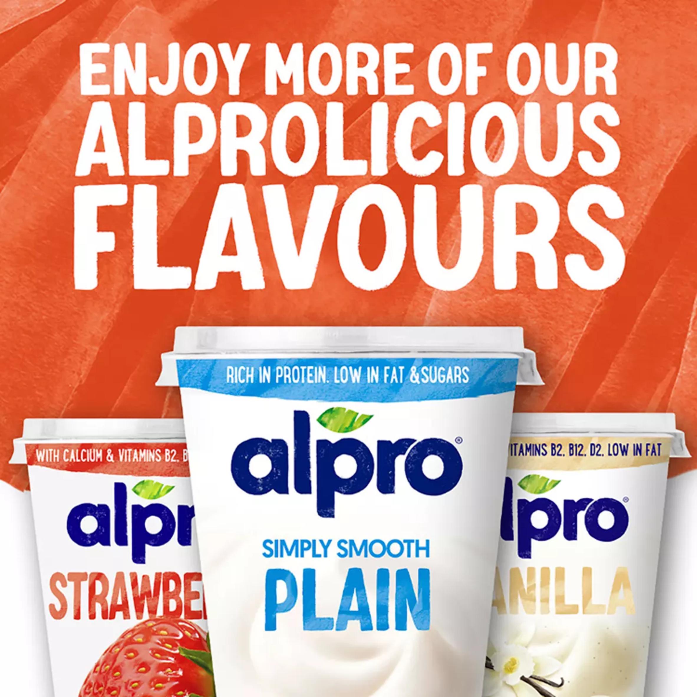 Alpro plain soya yoghurt alternative 500g (British brand)