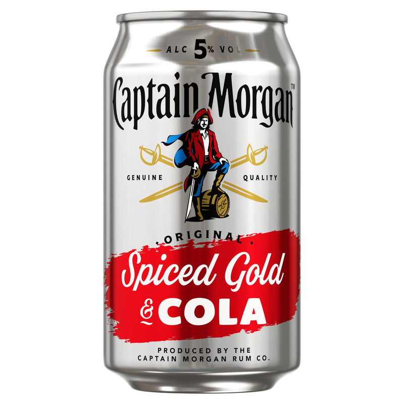 Captain Morgan Spiced Gold Rum Pepsi Max 330ml can - British product