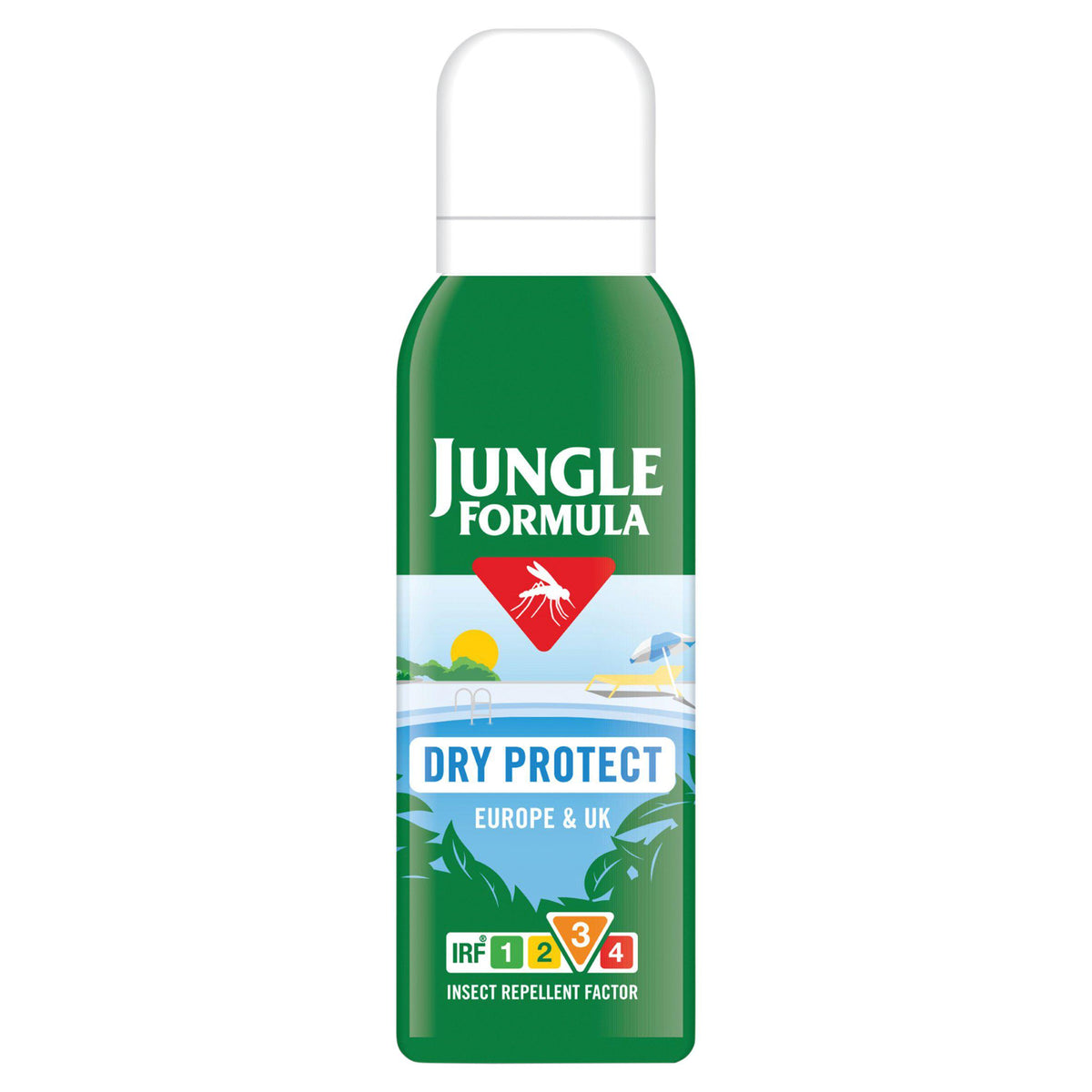 Jungle Formula Dry Protect Insect Repellent Spray 125ml, imported from the UK