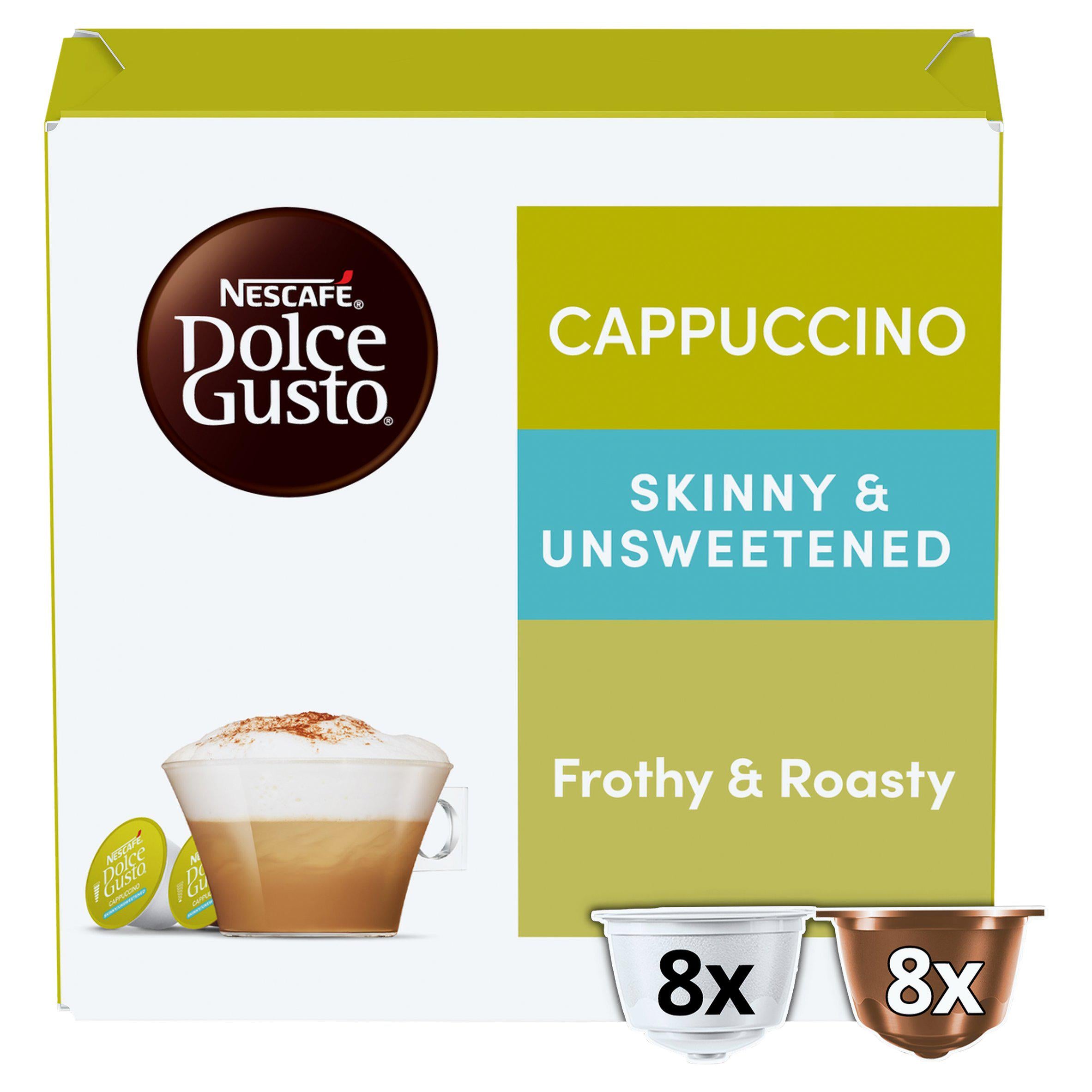 Nescafé Dolce Gusto Cappuccino Skinny Unsweetened pods, UK version