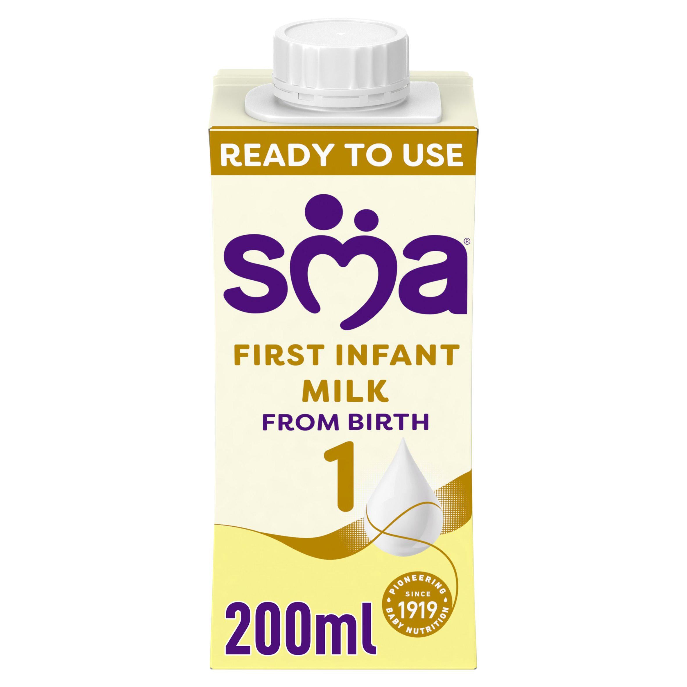 SMA First Infant baby milk 200ml ready-to-use formula (British brand)