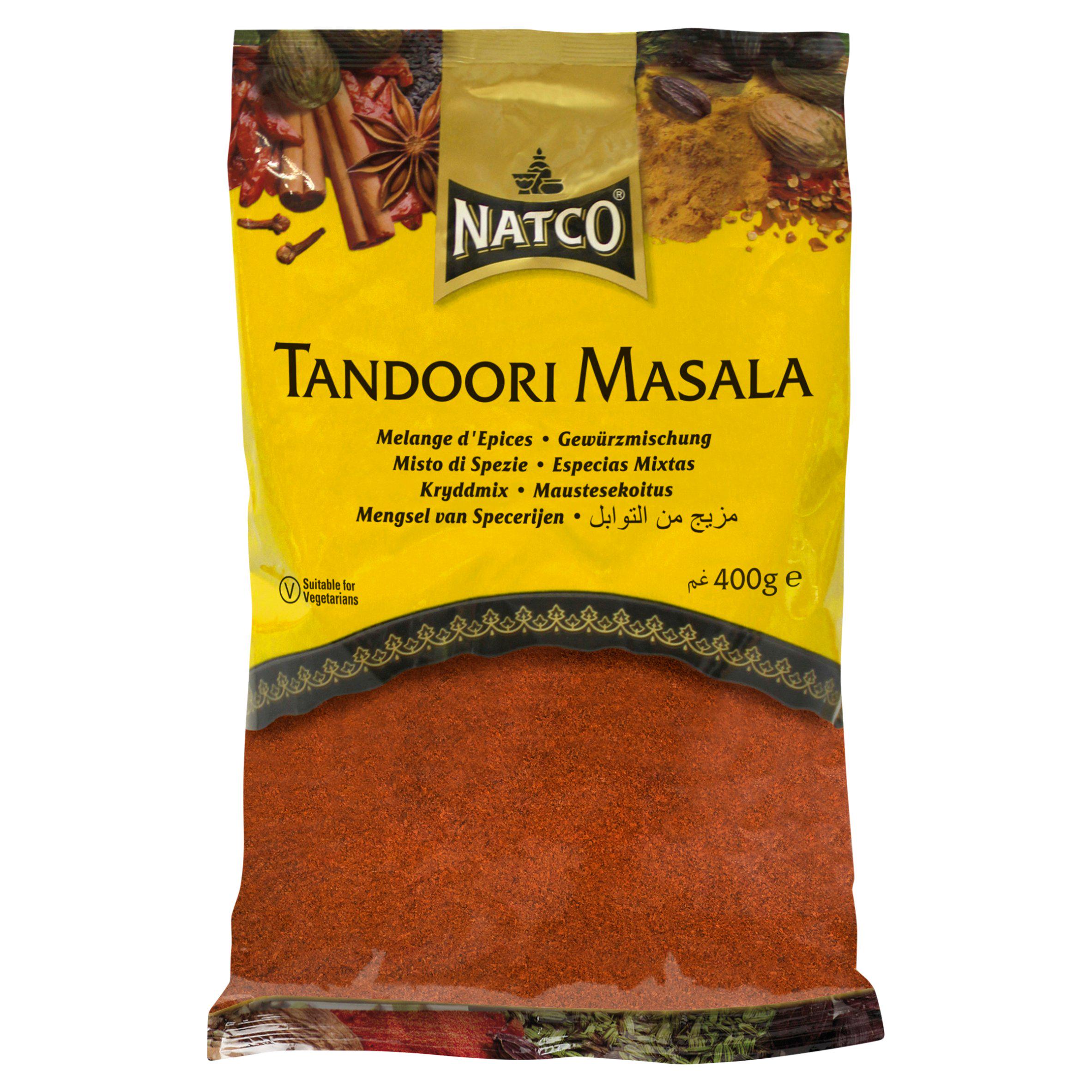 Natco Tandoori Masala Spice Bag 400g, imported from the UK