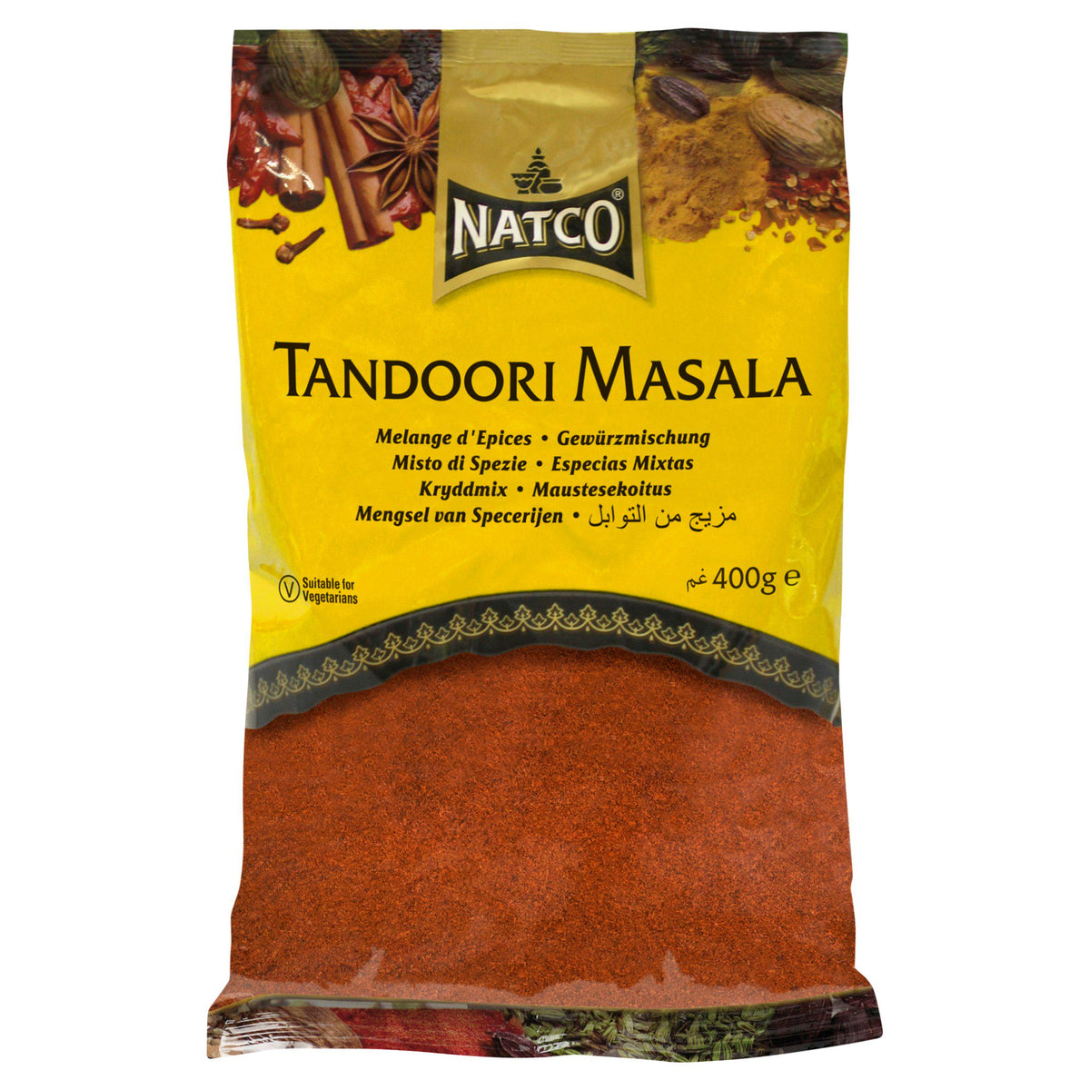 Natco Tandoori Masala Spice Bag 400g, imported from the UK