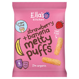 Ella's Kitchen melty puffs strawberry banana 20g, imported from the UK