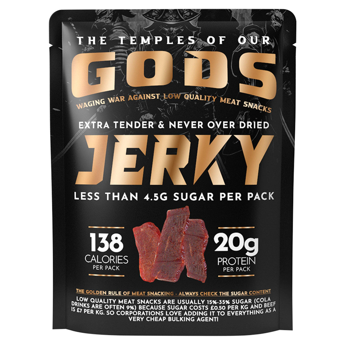 The Temples of Our Gods beef jerky 55g - British product