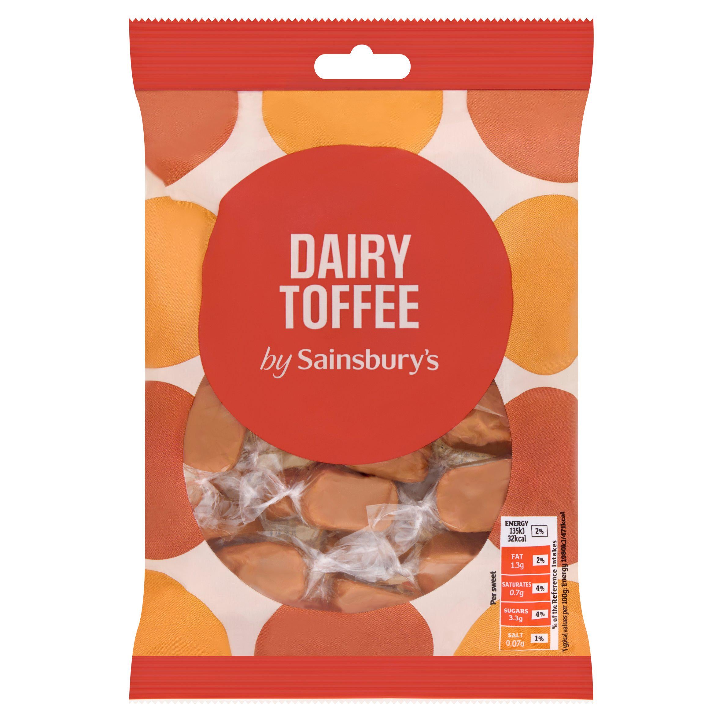 Sainsbury's Dairy Toffee 200g - British product
