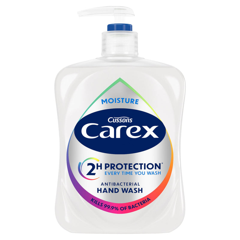 Carex moisture antibacterial liquid hand wash 500ml, UK version