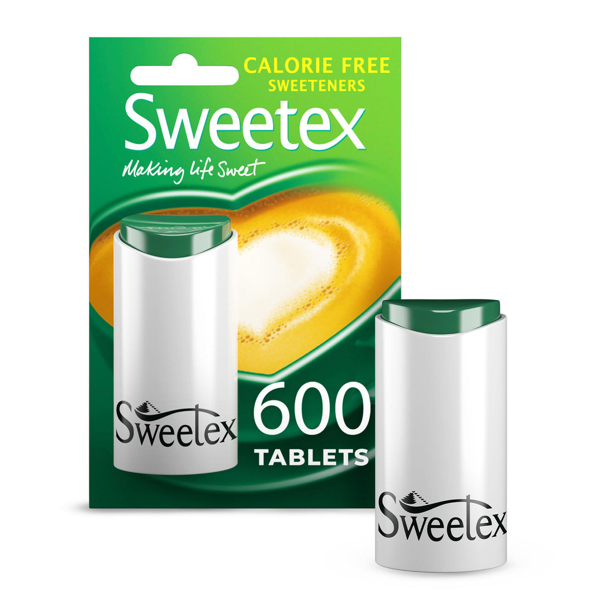 Sweetex Calorie Free Sweeteners Tablets 600, imported from the UK