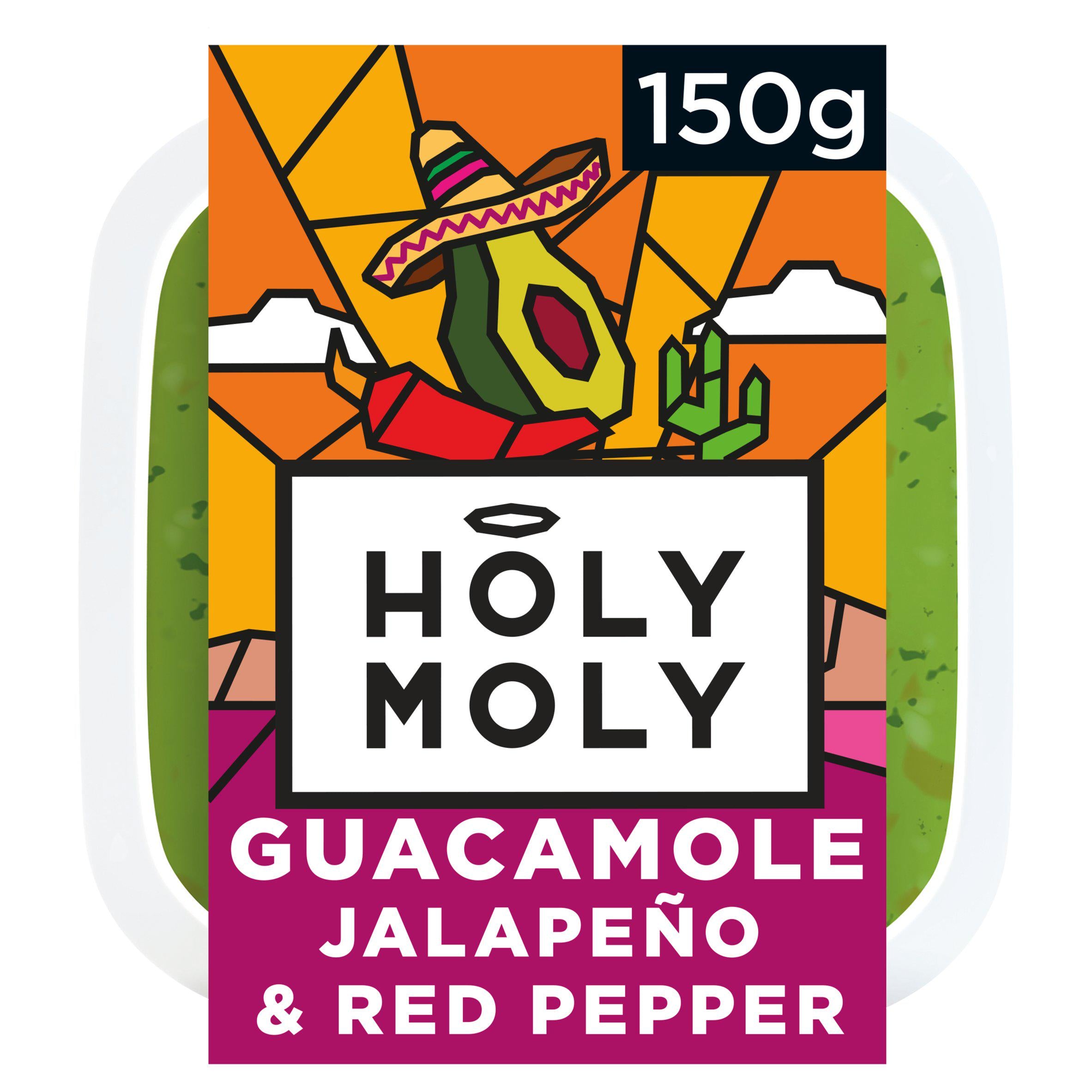 Holy Moly Guacamole Jalapeno & Red Pepper 150g, UK version