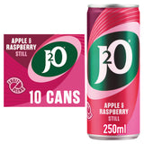 J2O Apple & Raspberry still soft drink 10x250ml cans - British product