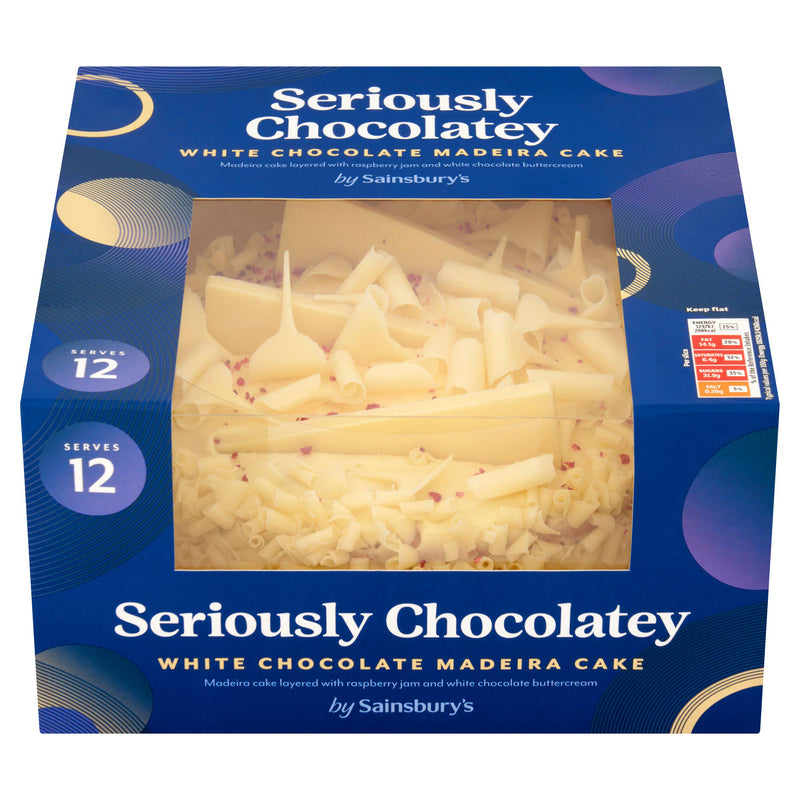 Sainsbury's white chocolate Madeira cake 820g (British brand)
