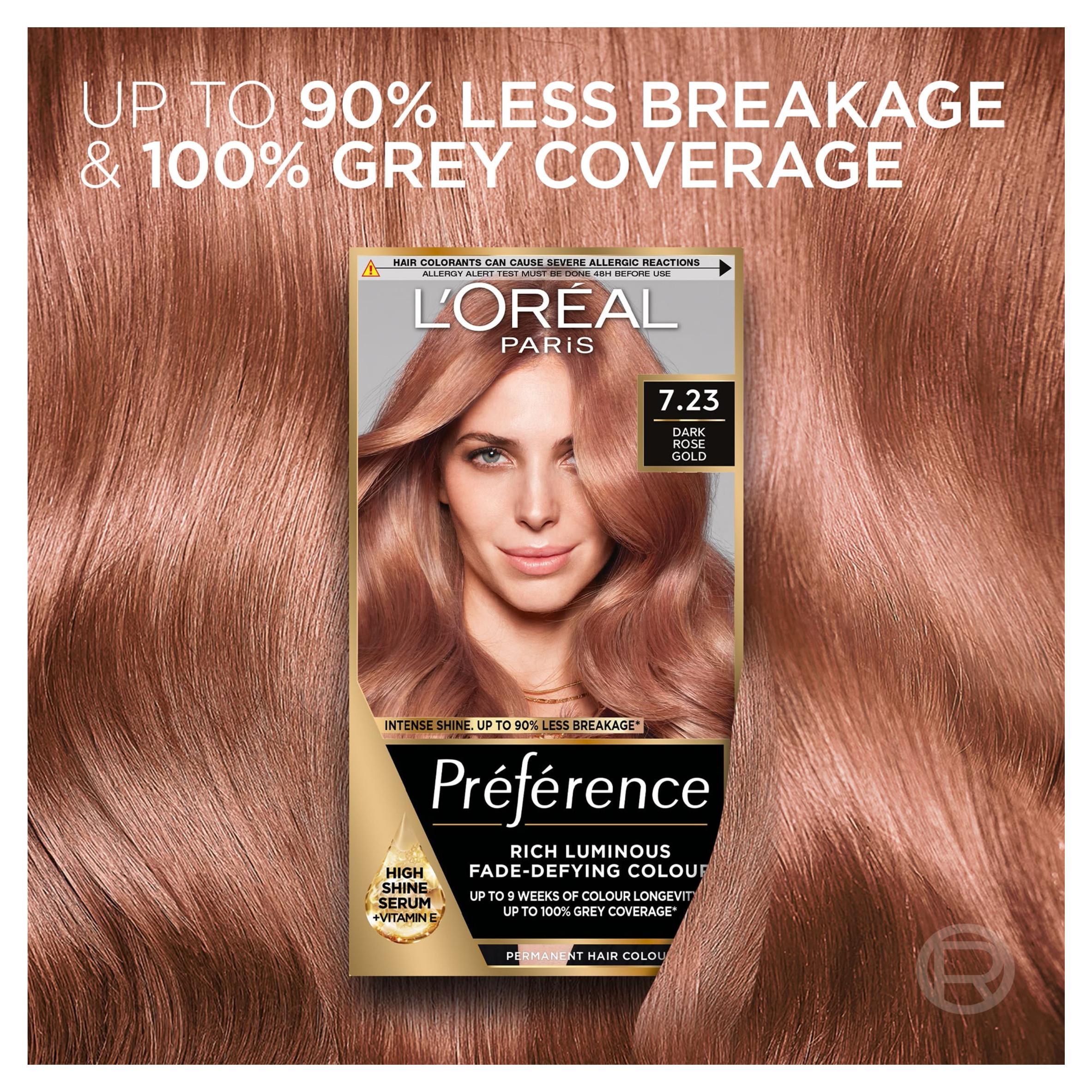 L'Oreal Preference Bali Rose Gold 7.23 colour, imported from the UK