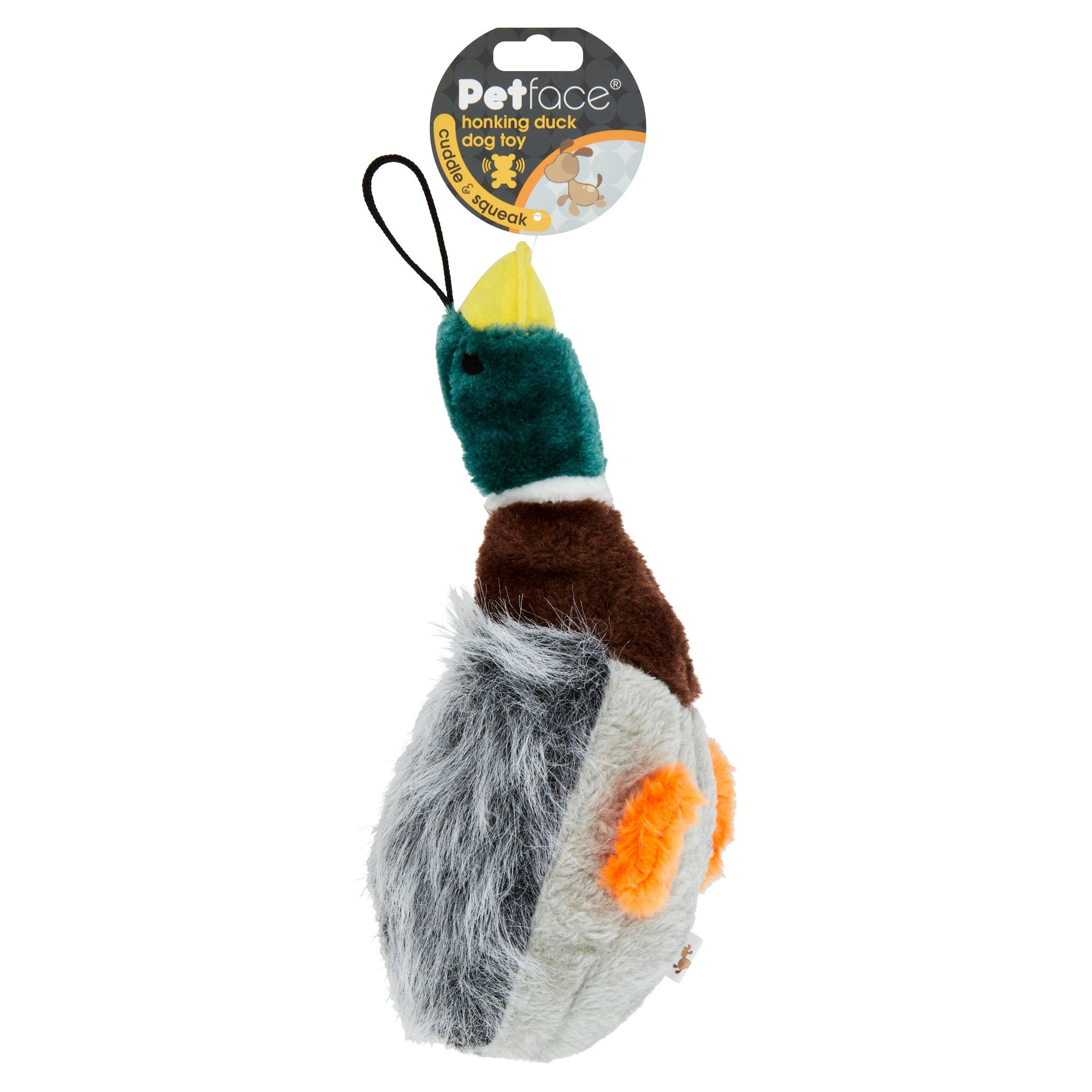 Petface Honking Duck Dog Toy, imported from the UK