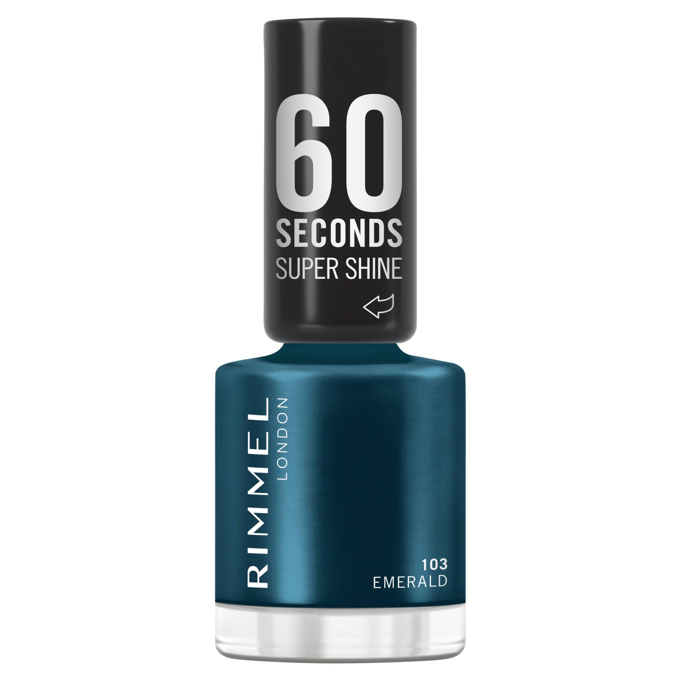 Rimmel 60 Seconds nail polish Emerald 103 8ml, imported from the UK