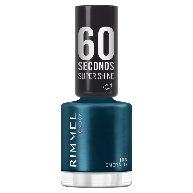 Rimmel 60 Seconds nail polish Emerald 103 8ml, imported from the UK