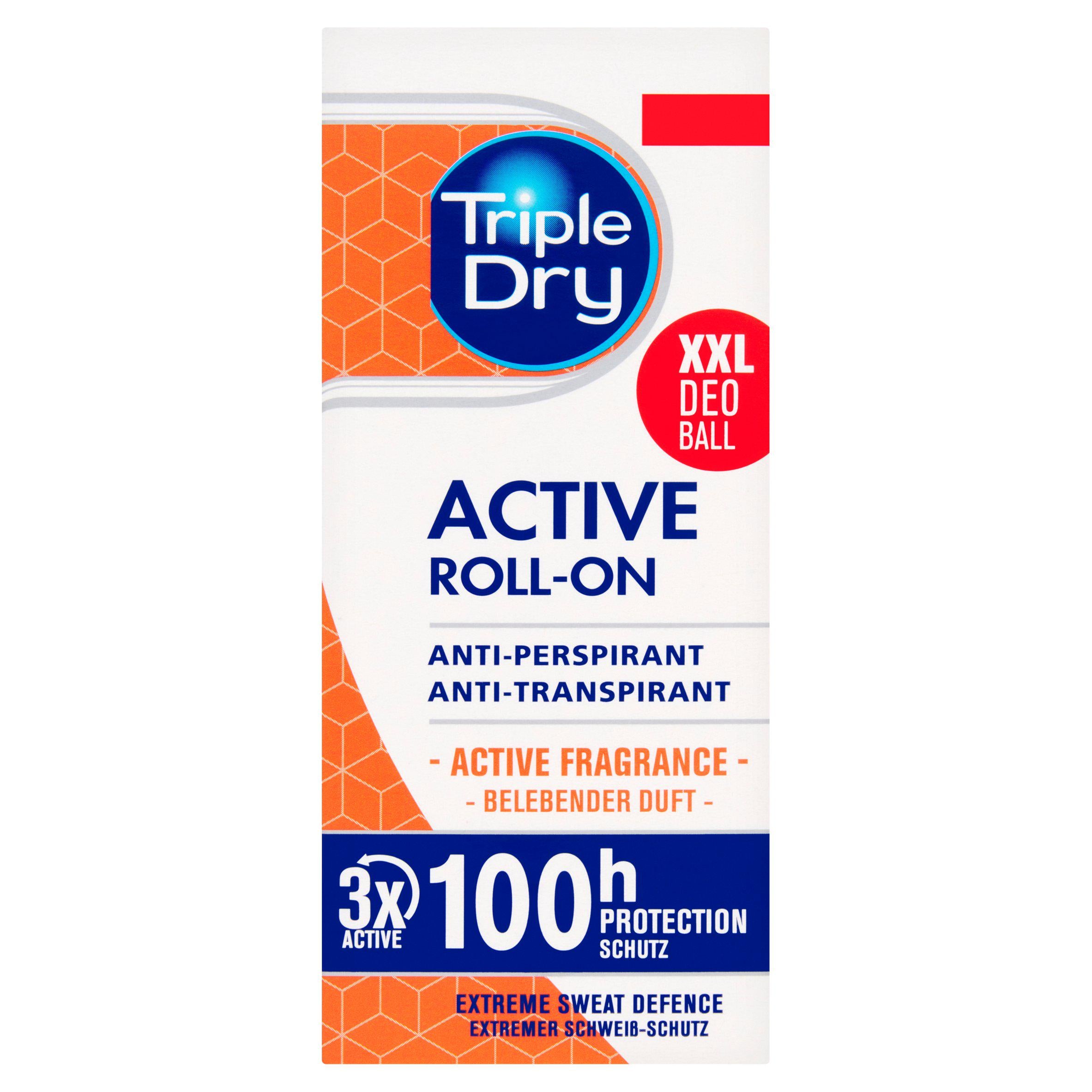 Triple Dry roll-on antiperspirant Men Active 50ml - British product