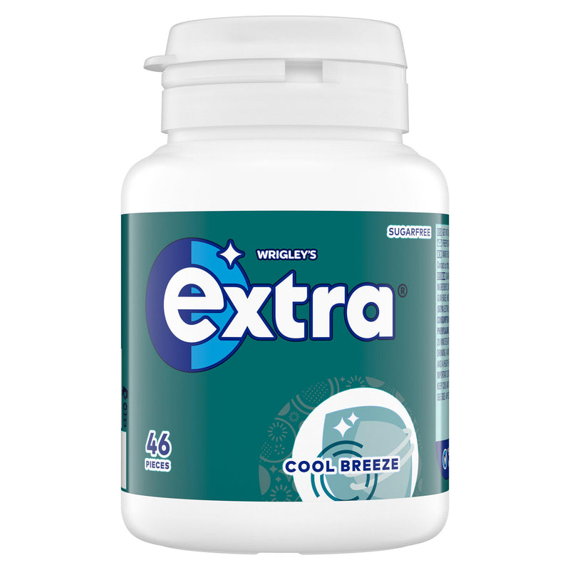 Extra Cool Breeze sugarfree chewing gum bottle x46 - British product
