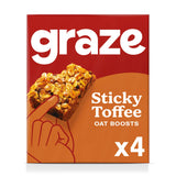 Graze Vegan Sticky Toffee Oat Boosts Snack Bars 4x30g GOODS Sainsburys   