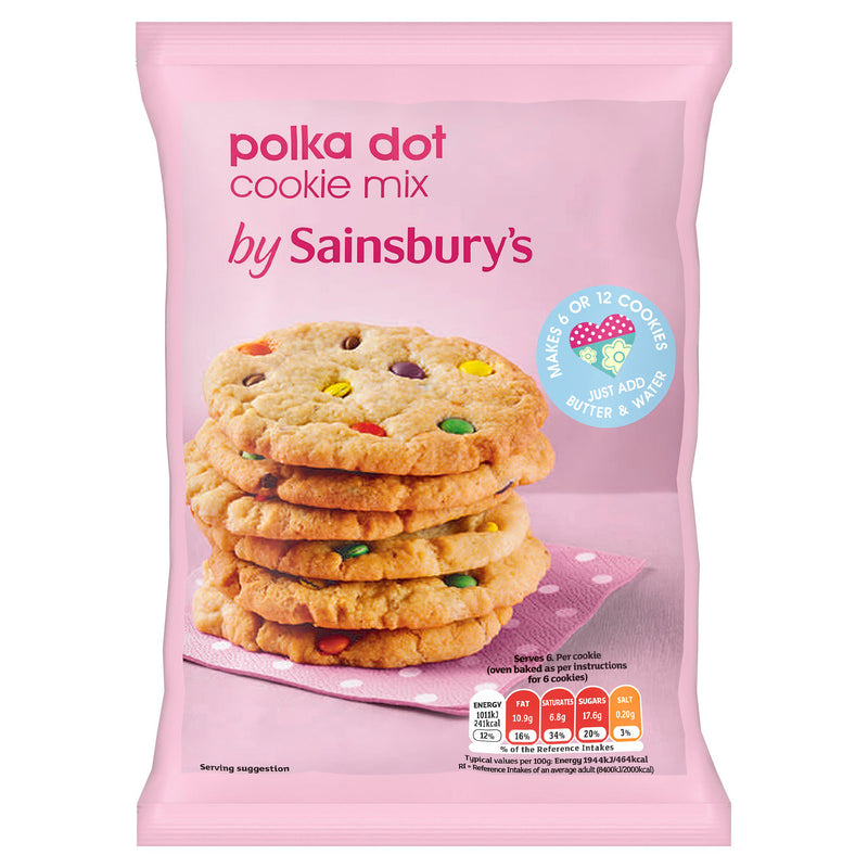 Sainsbury's Polka Dot cookie mix 275g (British brand)