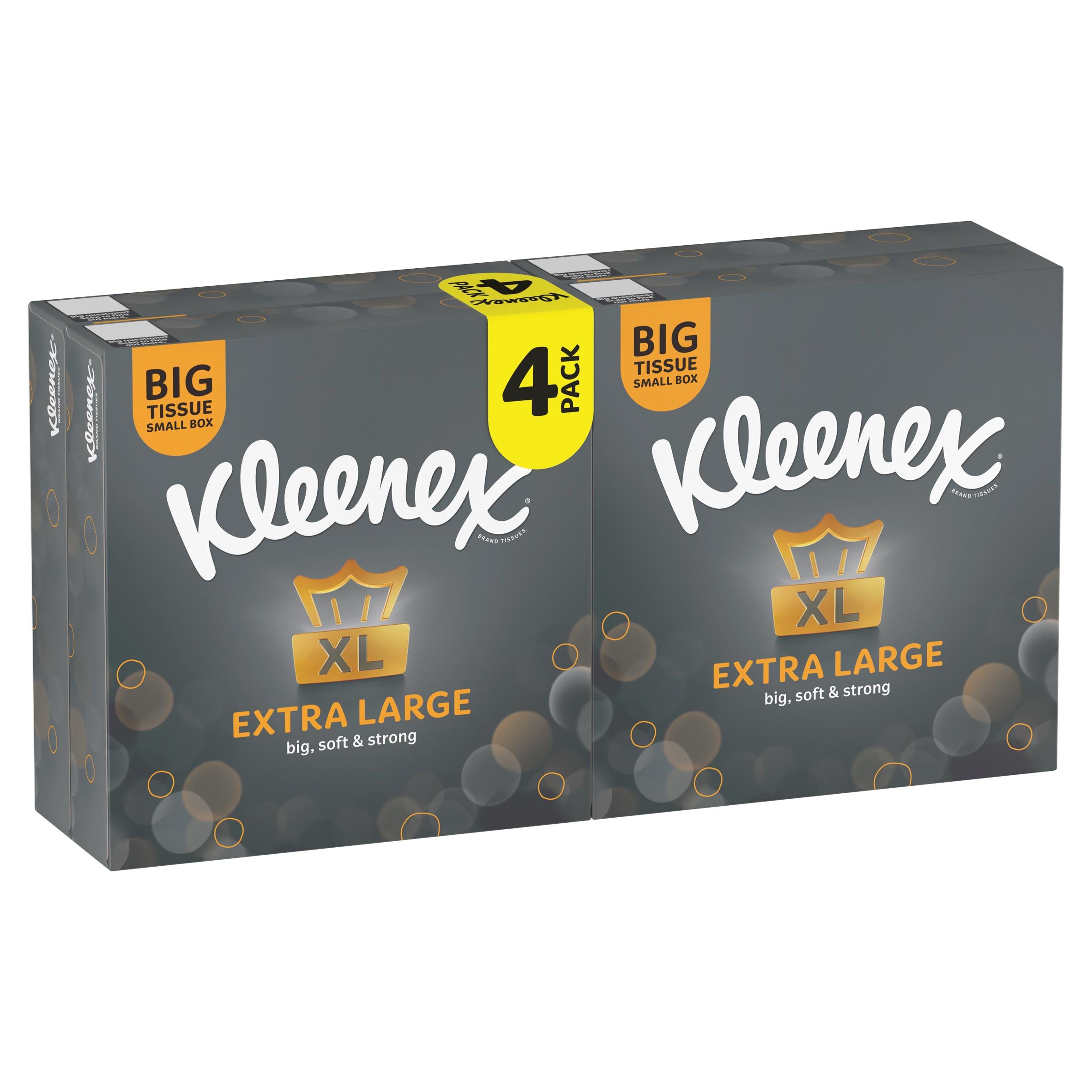 Kleenex extra large compact tissues 4x44 sheets, UK version