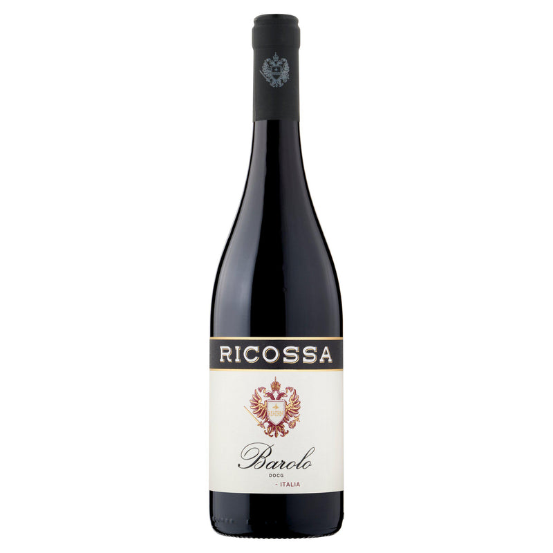 Ricossa Barolo red wine 75cl bottle Italian wine (British brand)