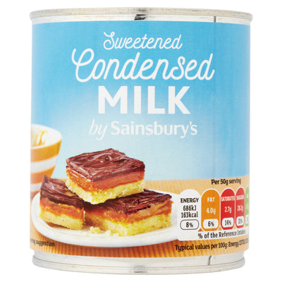 Sainsburys Sainsbury's Sweetened Condensed Milk 397g- Buy online at McGrocer