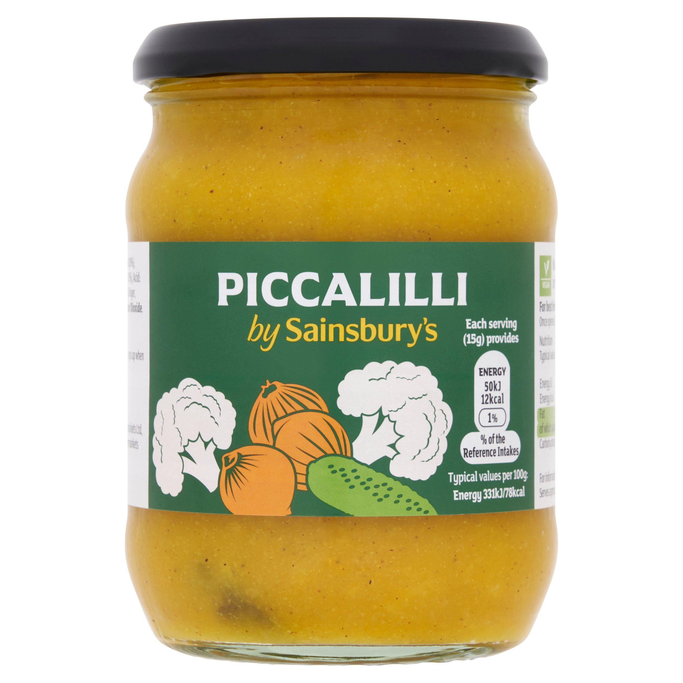 Sainsbury's Piccalilli Jar Mustard Cauliflower 350g (British brand)