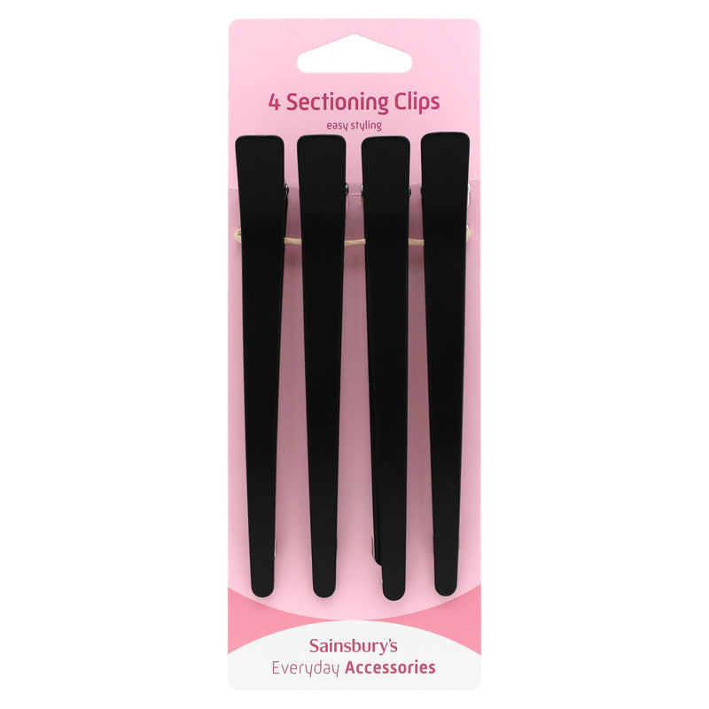 Sainsbury's hair sectioning clips x4, imported from the UK