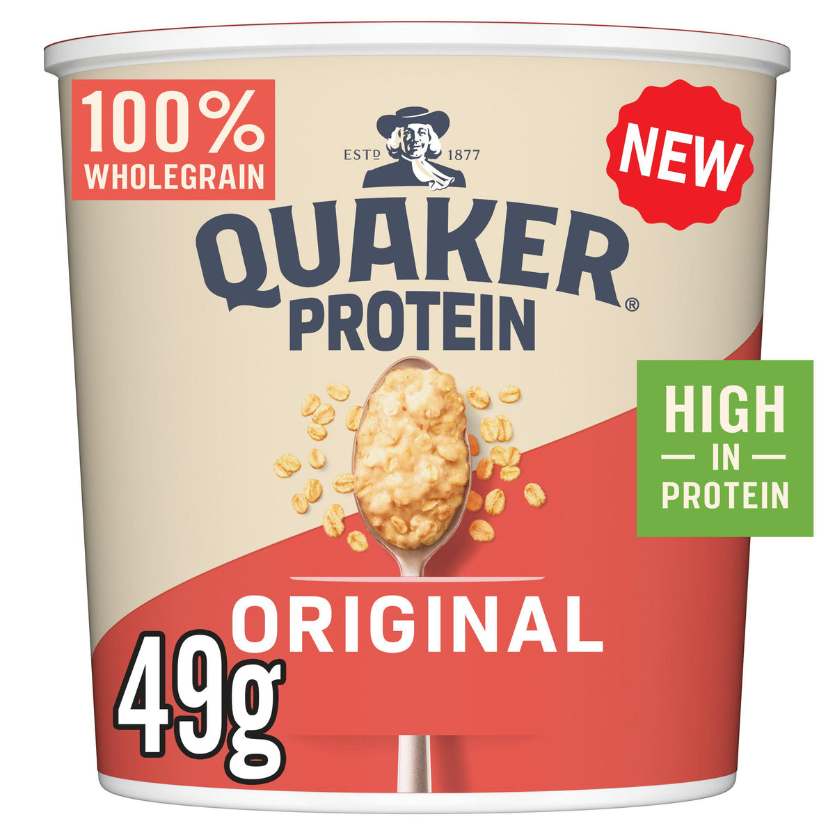 Quaker Oat So Simple Protein Original Porridge Pot 49g (British brand)