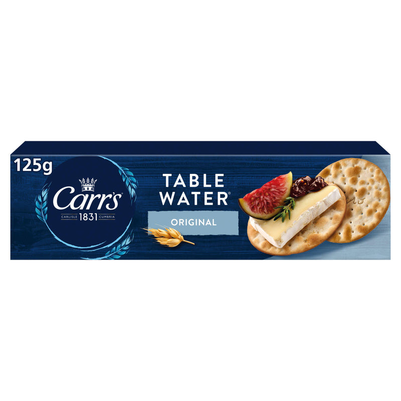 Carr's Table Water Crackers 125g pack of 36 crackers (British brand)