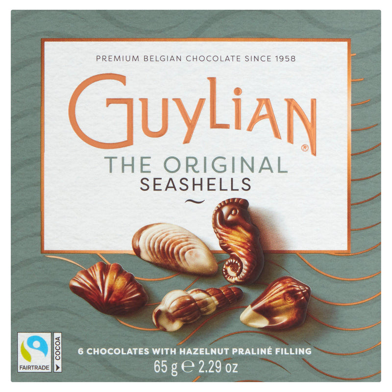 Guylian seashells chocolates hazelnut praliné 65g, UK version