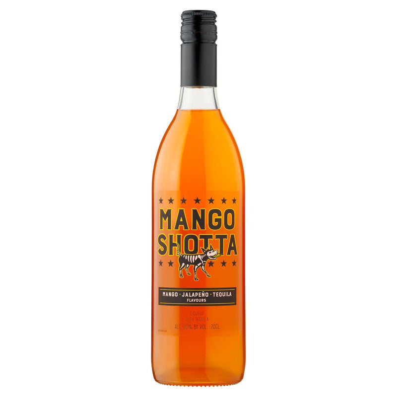 Mango Shotta Mango Jalapeno Tequila Liqueur 70cl, imported from the UK