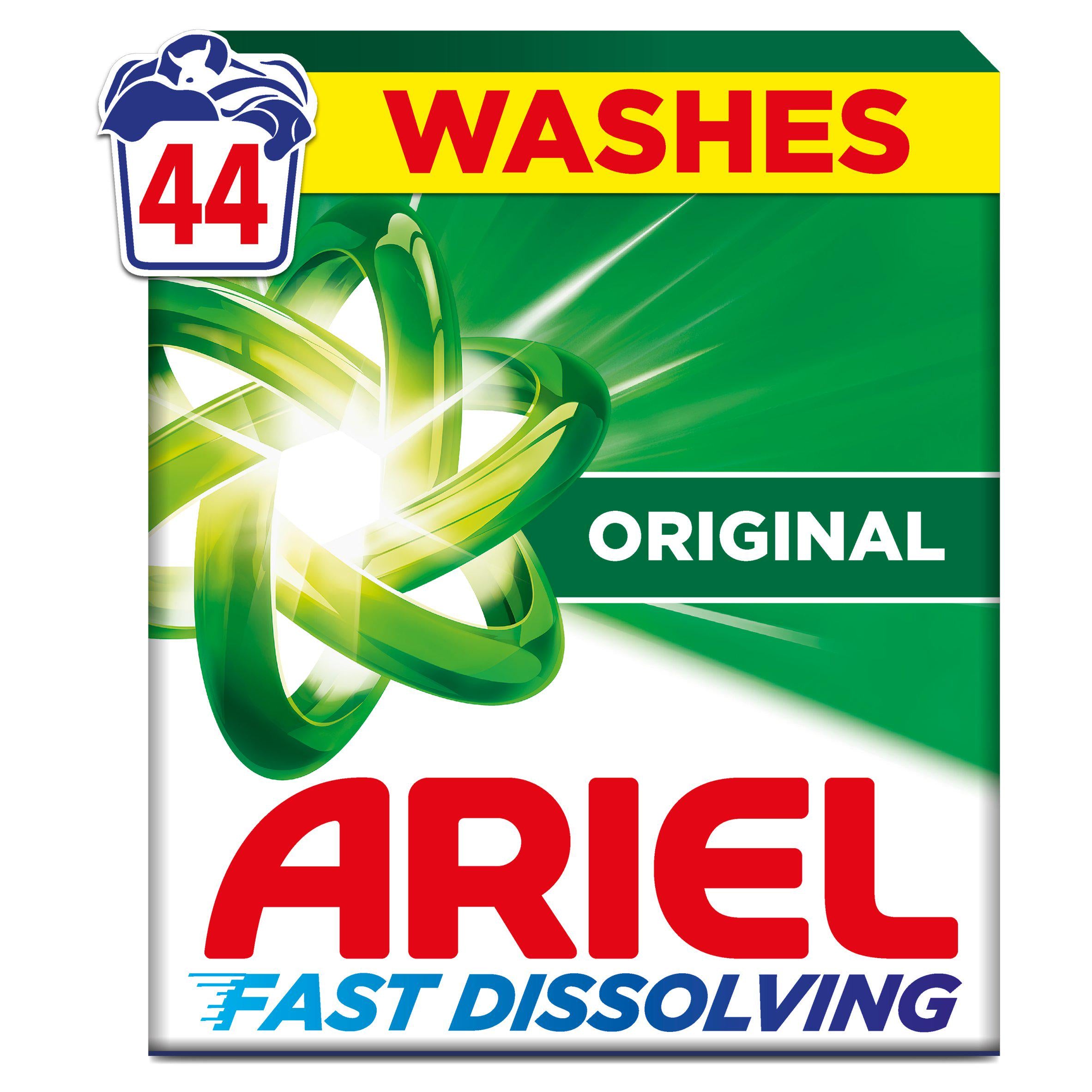 Ariel washing powder Original Washes 2.2kg, imported from the UK