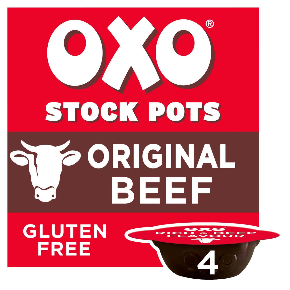 Oxo Original Beef Stock Pots 80g, imported from the UK