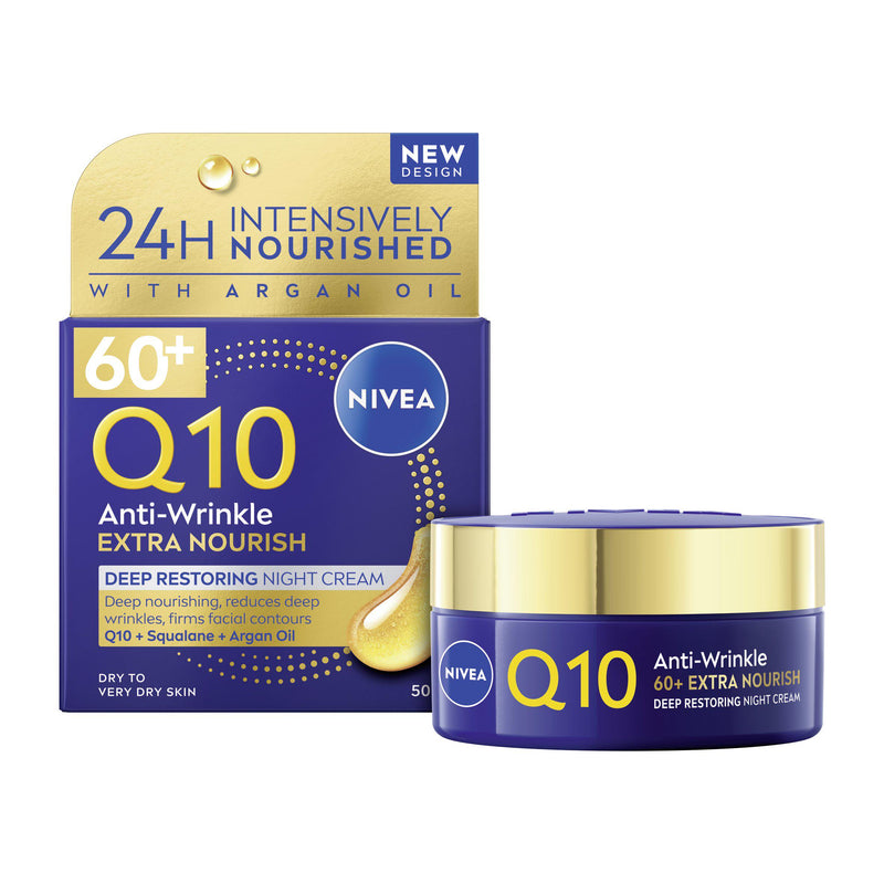 Nivea Q10 Anti-Wrinkle Night Cream 50ml (British brand)