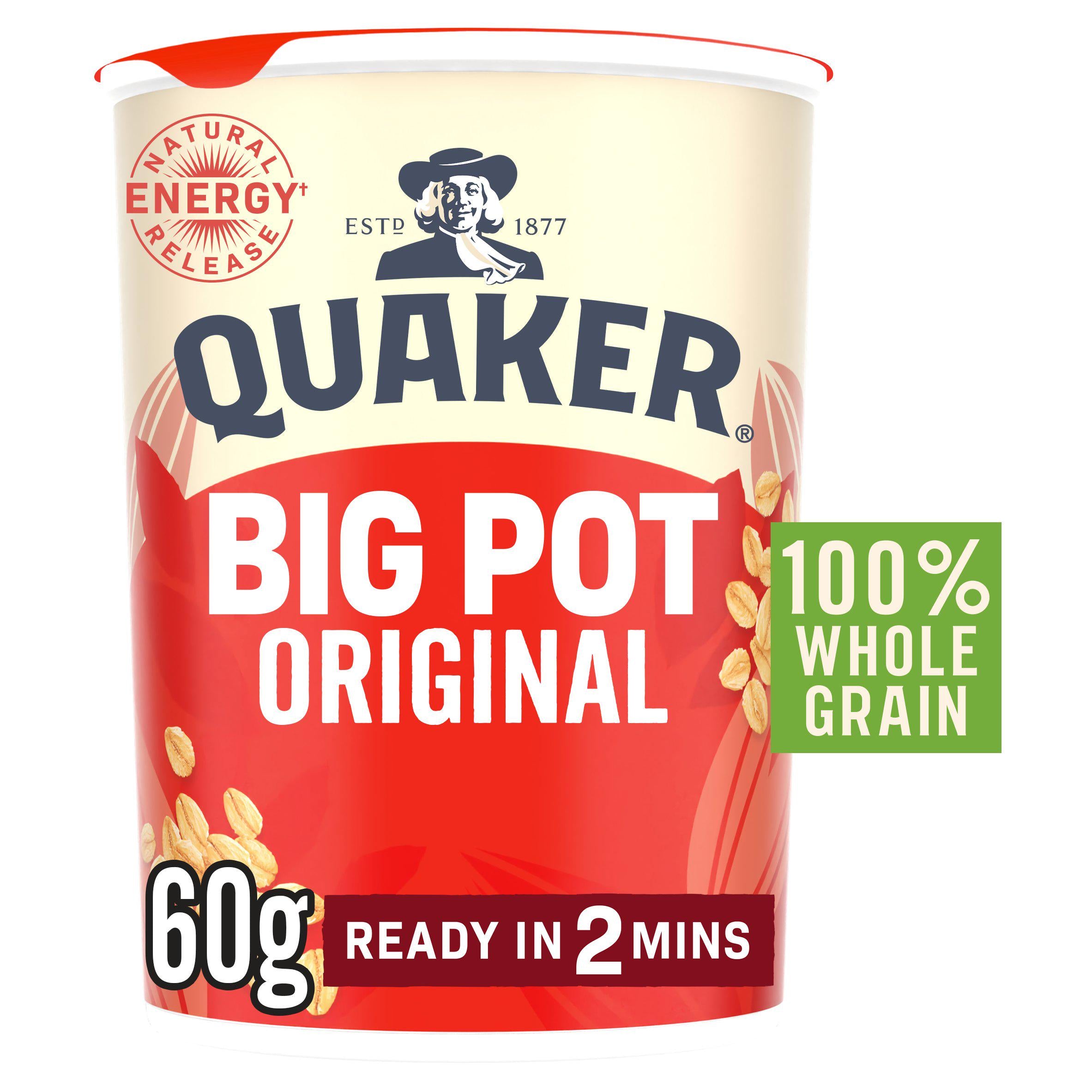 Quaker Oat So Simple porridge pot Original 60g, UK version