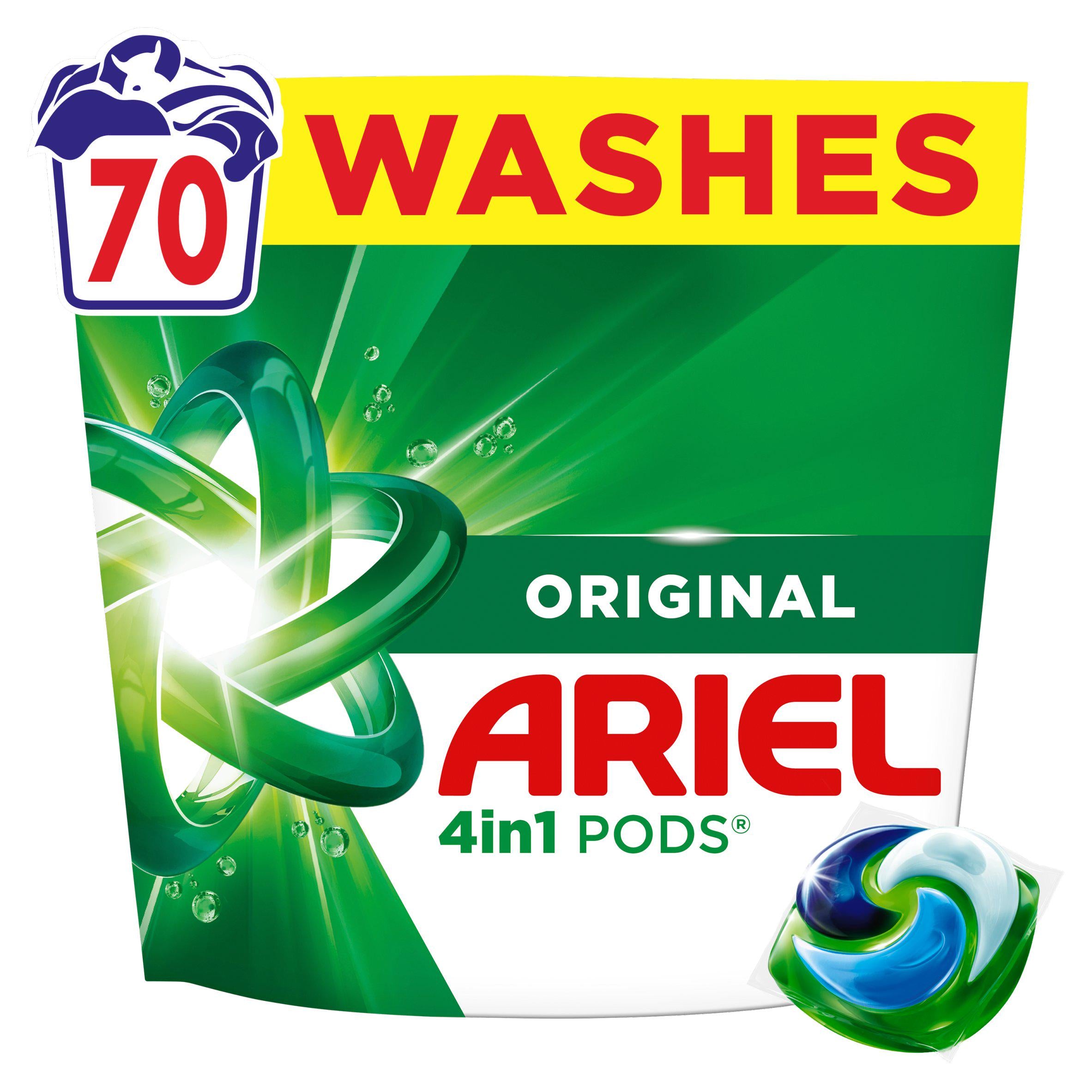 Ariel Original Washing Capsules 70 Washes - British product