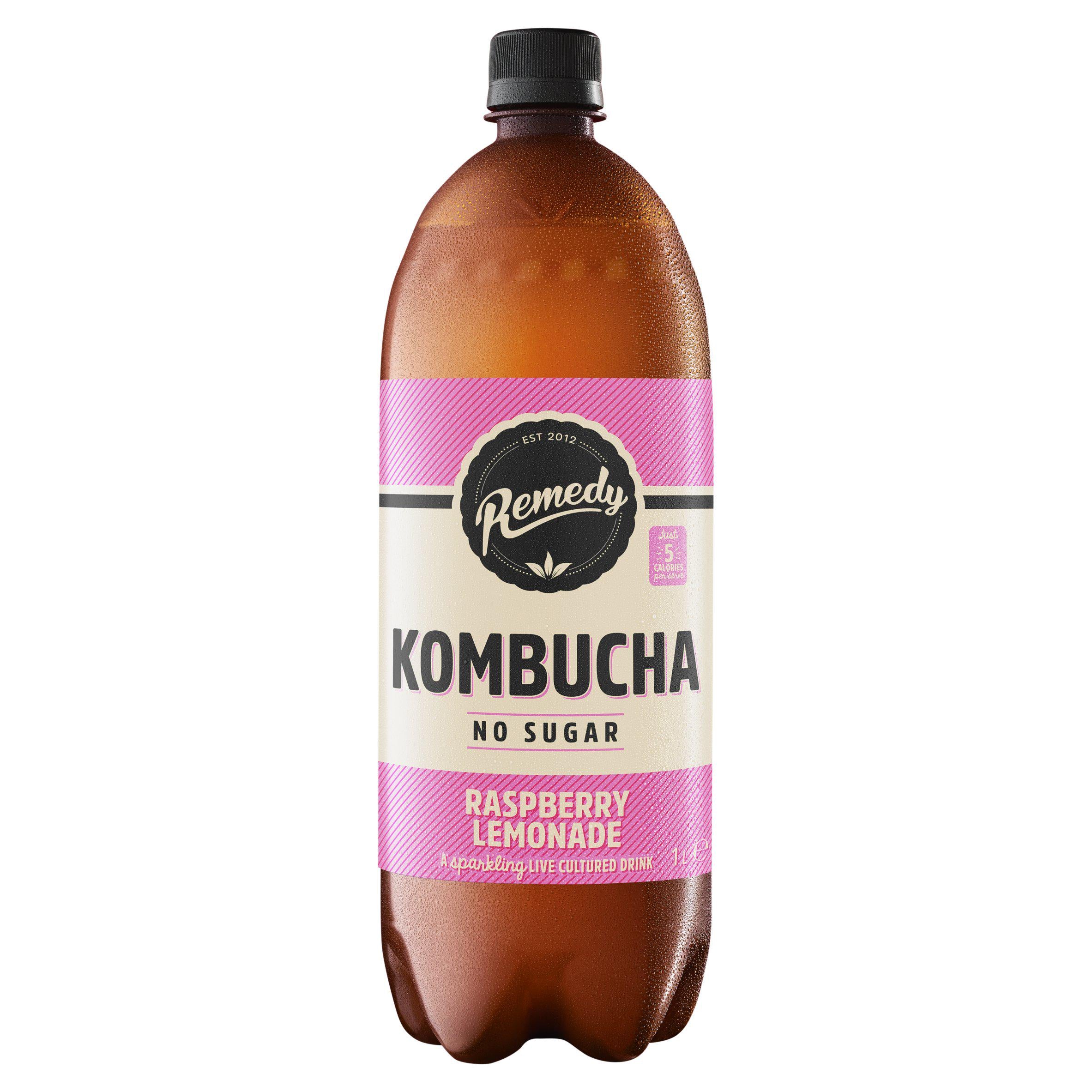 Remedy kombucha raspberry lemonade 1L (British brand)
