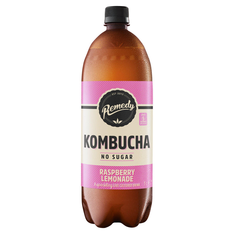 Remedy kombucha raspberry lemonade 1L (British brand)