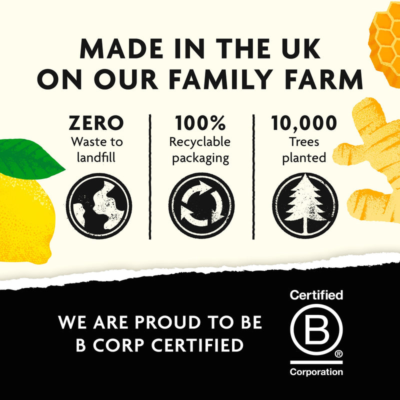 Belvoir Farm honey lemon ginger cordial 500ml - British product