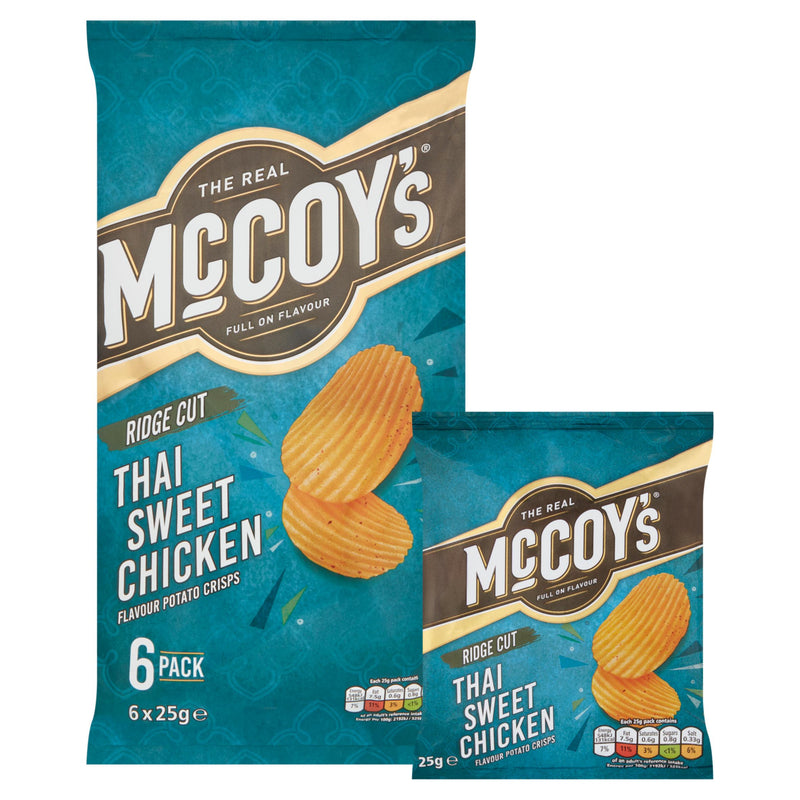 McCoy's Thai Sweet Chicken crisps multipack, British brand